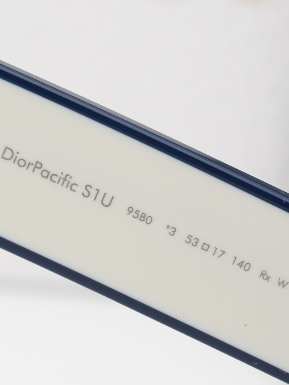 Dior DIORPACIFIC S1U 95B0 Rectangle Sunglasses – Ivory / Blue - Picture 9 of 13